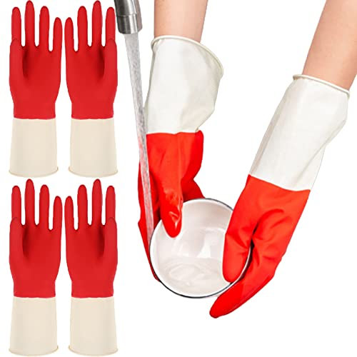 YLWX Gants de Nettoyage Multifonctionnels, Gants de Cuisine Antidérapants et Réutilisables pour la Peinture, Le Travail et Le Jardinage (Color : A, Size : M)