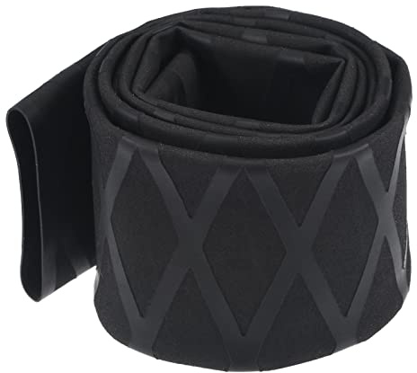 Rebower Termorretráctil Envoltura Tubería para Pescar Cañas para Caña Negro | Aislamiento Antideslizante Impermeable, 30mm Diámetro/50mm Plano/3, 3 Pies, Empuñaduras Mango