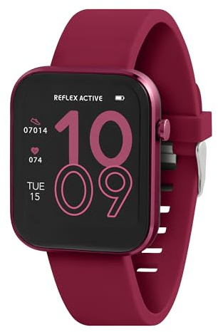 Reflex Active Red Strap Fitness Tracking Smart Watch RA12-2158