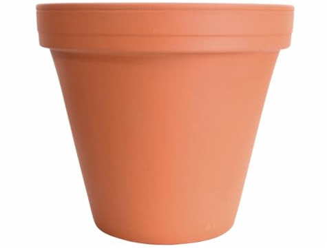 Tontopf Pflanztopf Blumentopf - für alle Pflanzen - innen und aussen - robust wiederverwendbar langlebig - Naturprodukt für mehr Bewusstsein (5 Stück - Innen Ø 22,2cm - Höhe 21cm)