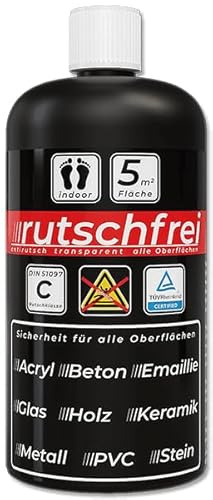 rutschfrei soft - transparente Antirutschbeschichtung für den Barfußbereich - Rutschschutz für Badewanne, Dusche, Fliese, Treppe, Holz, Terrasse und alle Oberflächen im Innen- und Außenbereich