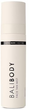 Bali Body Face Tan Mist - Ultra Dark | Streak-Free, Fast Drying Facial Self Tanner | Hydrating Soothing Formula for All Skin Types | Vegan, Cruelty Free, Australian Made (100 ml/3.4 fl oz)