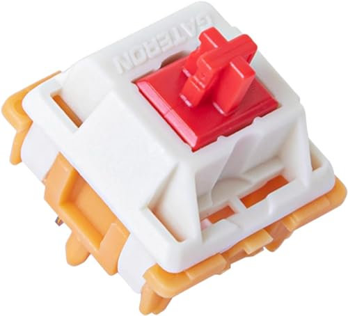 GUYEKS Gateron Mini i Lot de 10 interrupteurs de clavier, linéaire à 5 broches, 22 mm, 22 mm, tactile, 50 gf, convient pour les claviers mécaniques MX