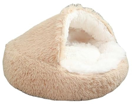 SWZEC dr Pfoten kuschelhöhle das traumbett für ultimativen Komfort (50cm,Beige)