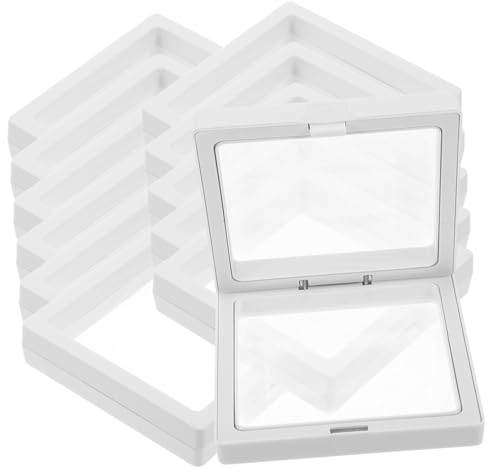 GALPADA 12sätze Schwebender Displayrahmenständer Aus Transparentem Material Zur Präsentation Von Münzen Oder Schmuck Für Auffällige Ausstellung Schutz Vor Und