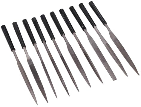 Feilenset, Nadelfeilen Set, Metallfeilen Set, Schlüsselfeilen, Mini Diamantfeile, Diamant Feilen, Mini Feilen, Mini Diamond Files, Werkstattfeile Satz, Für Holz Metall Kunststoff Glas,10er Pack