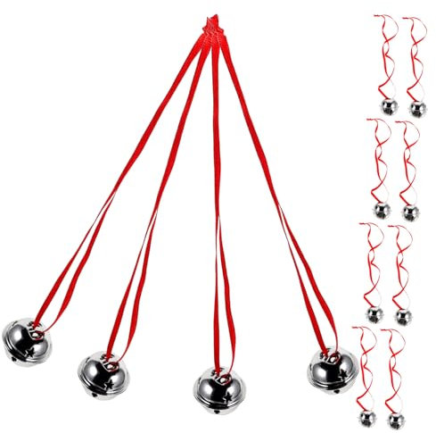 IMIKEYA 63 STK Glocke zubehör weihnachtsbaumdeko weihnachtsbäume geschmückt Christmas Decoration Kranzglocken selber Machen kleine Glöckchen basteln Klingglöckchen Weihnachtsglocke