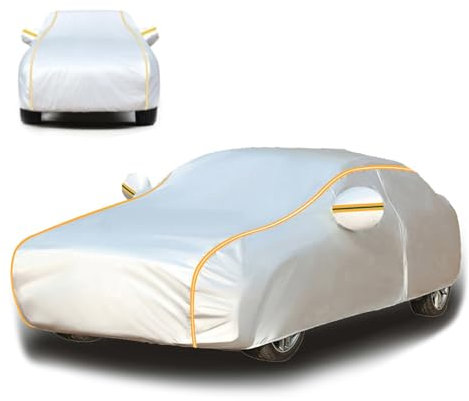 Hagelschutzplane Auto für Nissan Qashqai J11 2013-2023 Auto Abdeckplane,Halbgarage für Auto,Schnee- und regenfest,mit reflektierenden StreifenGo5