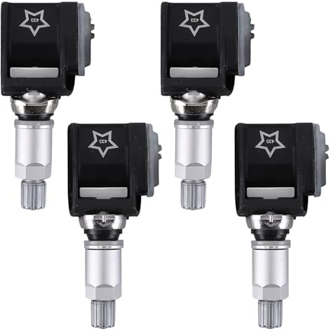 4 stycken RDK-sensor däcktryckssensorer 36106872774 för G30 G31 G38 F90 G32 G11 F91 G14 G15 F91 F92 G01 F97 G02 F98 G05 G06 G07Er6872774 36106876957 6876957 RDKS TPMS 433MHz däcktryckssensor
