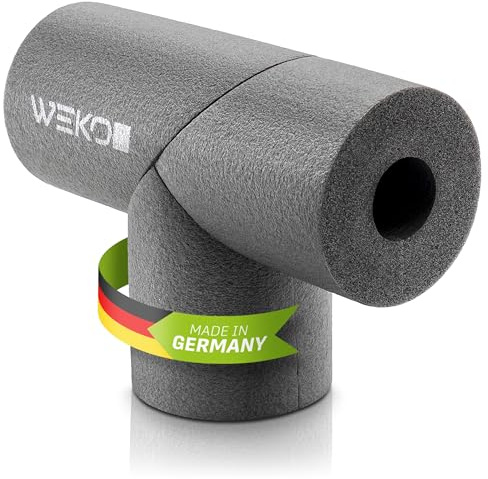 WeKoFlex Rohrisolierung T-Stück aus PE – Rohrdämmung für Heizungsrohr & Wasserrohr (Ø 28 mm) | 20 mm Dämmstärke | 50% GEG | Einfache Montage