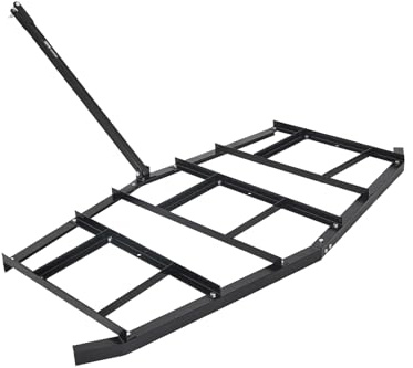VEVOR Grada de Arrastre Ancho de 215 cm para Remolcar Niveladora de Entrada de Vehículos de Acero con Enganche de Pasador Grada de Entrada de Vehículos para ATV, UTV, Tractores de Césped