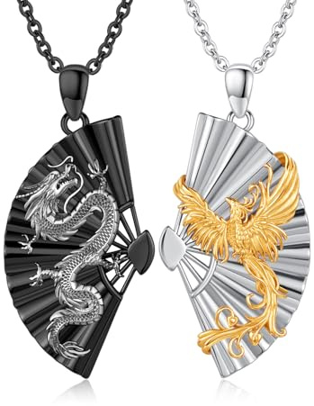 XIXLES Yin Yang Halskette 2 Sterling Silber Freundschaft Paare Halskette bester Freund Anhänger Halsketten Schmuck für Frauen Paar Liebhaber