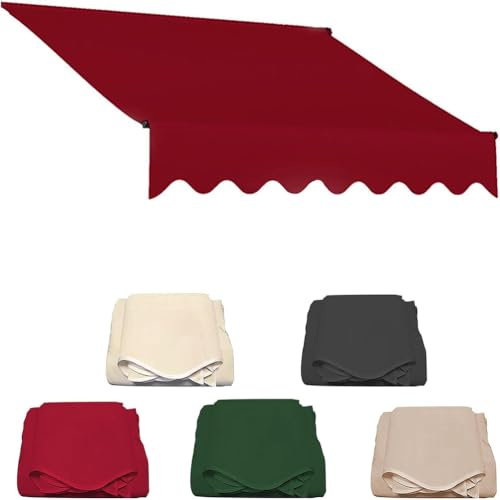 Retractable Awning Fabric Replacement, 3.5x2.5m, Durable Sunshade Material, Tear-Resistant Patio Canopy Cover, Ideal for Outdoor Shade Solutions