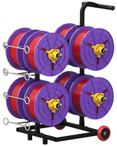 Estante De Carrete De Alambre Eléctrico con Ruedas, Carro Dispensador de Cables para Electricista Profesional Carrito de Cables de Varios Ejes, Carrete de Carrete de Cable Grande Spinner de Alambre