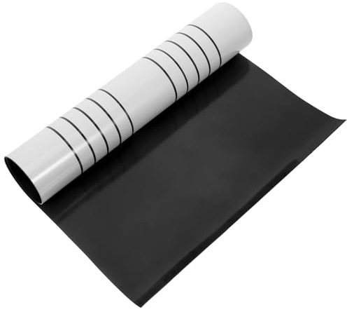 Sewroro Lavagna Bianca Magnetica Pentagramma Piccola in Gomma Cancellabile a Secco per Insegnanti Musica e Scuole, Lavagna Portatile Multifunzione per Frigorifero e Aula Didattica
