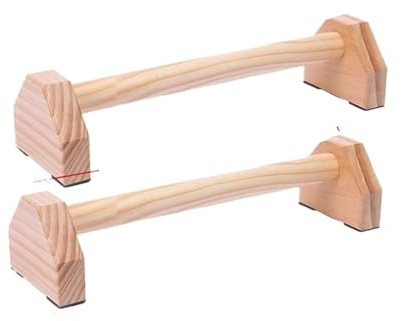 Support pour pompes 1 paire de barres doubles for pompes, gymnastique, callisthénie, poirier, en bois, outils fitness, équipement d'entraînement(40x11x14cm)