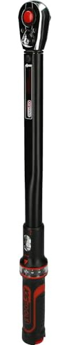 KS Tools Ratschen Drehmomentschlüssel 1/2 Zoll Drehknopf ERGOTORQUEprecision 516.1532 I 20-100 Nm I Mit Doppelskala in Nm und lbf•ft I Präzisions Schraubenschlüssel | 516.1532, Drehmomentschlüssel