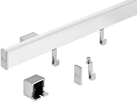 Naber Alto Set. Relingsystem, 900 mm edelstahlfarbig