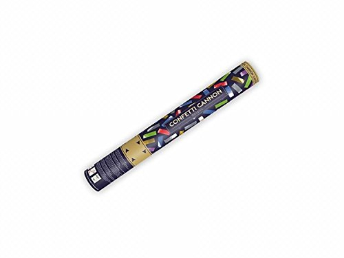 10 x Konfetti 40 cm alle Farbe Regen Kanone Shooter Konfettibome Partypopper Hochzeit Party Geburstag (Bunt metalic)