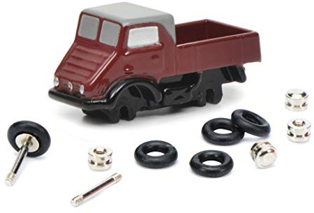 Schuco Dickie Toys 450559600 450559600-Piccolo Montagekasten Unimog, Modellauto, Modellfahrzeug, Modellbaukasten, rot