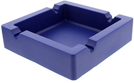 7Penn Grand cendrier en Silicone pour cigares, Cigarettes, extérieur et intérieur Bleu Bleu Marine