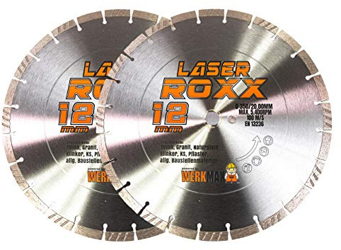 2er-SET | Neuentwicklung: Laser ROXX Diamantscheibe 350 x 20 mm | universal
