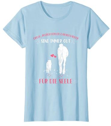 Reiter Pferd Hund Dreck Hundesabber Pferdegeruch Spruch T-Shirt