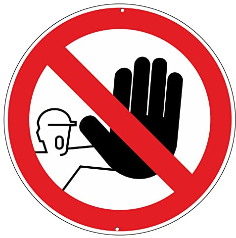 Pubblimania Zugangsverbot, vorbehaltlich autorisierten Personal Schild aus Aluminium, rund, Metall, 3 mm dick, für den Außenbereich Ø 30 (verbotener Zugriff - nur autorisiert)