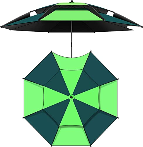 Großer Angelschirm, Sonnenschutz, um 360 Grad geneigt, neuer, verdickter Sonnenschutz, Anti-Sturm-Regenschirm for Angeln, Camping, Golfen und for Outdoor-Aktivitäten, 2,2 m, 2,4 m, 2,6 m ( Color : A ,