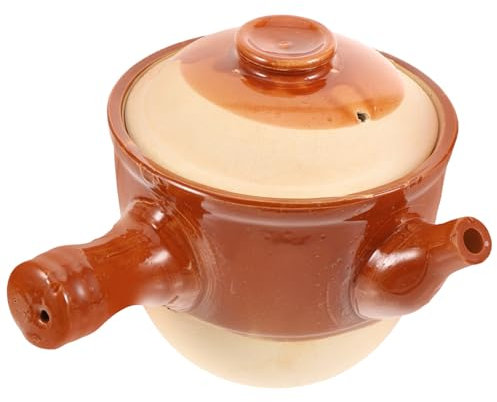 HEMOTON Kasserolle Mit Deckel Aus Schmortopf Medizintopf Geeignet Zum Kochen Von Nudeln Reisnudeln Suppen Hitzebeständig Mit Ergonomischem Griff