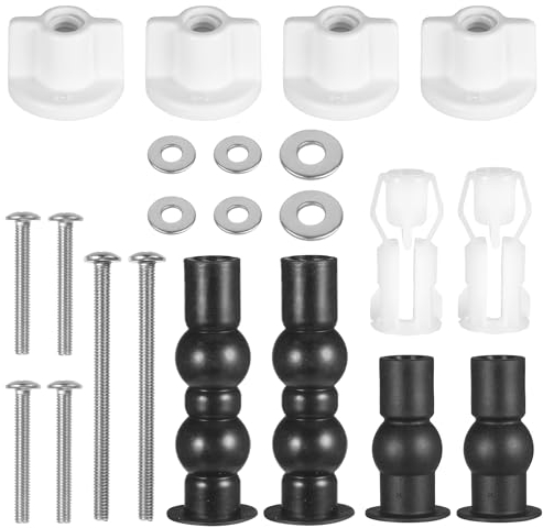 Universal WC Sitz Befestigungsset Toilettendeckel Befestigung ssatz Scharinier Beschläge Klobrille Befestigungsset für WC-Brille Toilettensitz Behoben Schraube für Abdeckung Reparaturteile Teile