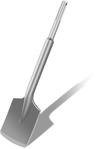 TIHOOK Burin à pelle SDS MAX 450 mm x 110 mm, burin à asphalte, bêche à asphalte pour marteau de démolition, pour enlever le béton et la maçonnerie