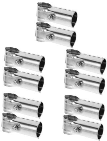 Artibetter 10pcs Steel Pipe Clamps Greenhouse Supplies Easy to Install Tube Hose Joining Clip