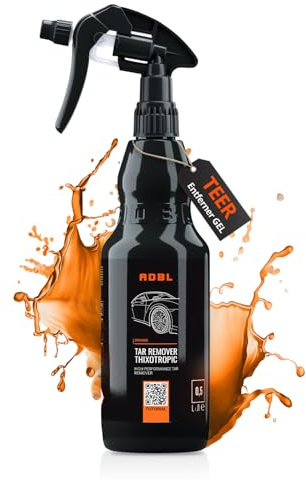ADBL Tar Remover Thixotropic (500ml) - Hochwirksamer Teer, Harz und Asphaltentferner mit natürlichen Citrusölen - Gel-Formel für langanhaltende Wirkung - Sicher auf Oberflächen, entfernt Fett & Öle