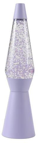 I-TOTAL® - Lámpara de lava, efecto burbujas, lava lamp colorida (violeta pastel brillante)