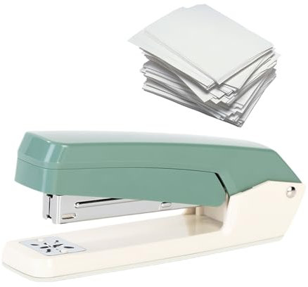 Staplers for Desk, Long Reach Stapler, 360 Degree Rotate Binding Accessories for Construction, Crafting, Packaging, Warehouse, Home Office, Heavy-Duty Stapling Tool for Documents