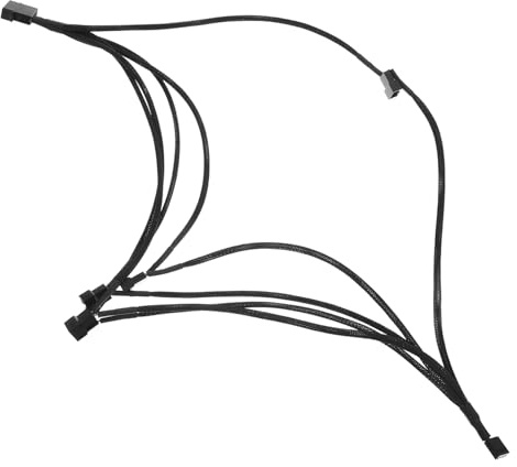 Hemobllo Fan Hub Computer Cooling Wire Fan Extension Cord Adapter Cord Splitter