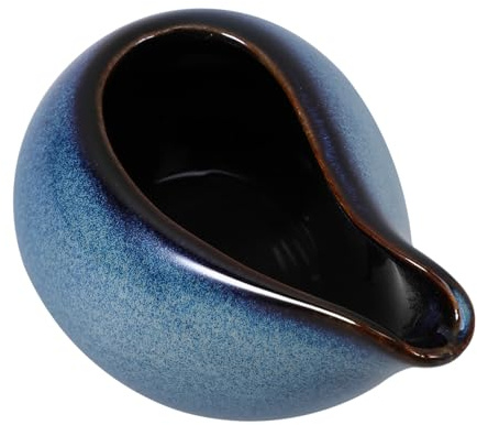 ULTECHNOVO Jarra Pequeña De Cerámica Para Servir Salsa y Leche Dispensador Para Cremas Resistencia Al Desgaste Capacidad De Diseño Elegante Para Cocina y Restaurante