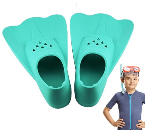 Pinne Per Bambini | Pinne Corte da Allenamento per Nuoto Bambini - Flippers da Immersione Subacquea,Per Snorkeling, Immersione, Vacanza, Bodyboarding, Piscina, Spiaggia, Fitness e Viaggio