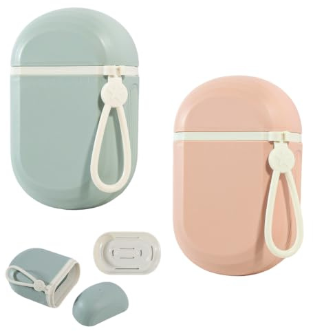 2 Pièces Boîte à Savon Voyage avec Plateau d’Égouttage, Boîte à Savon Étanche, Rangement pour Shampoing Solide, Porte Savon Pratique pour Camping Extérieur et Salle de Bain