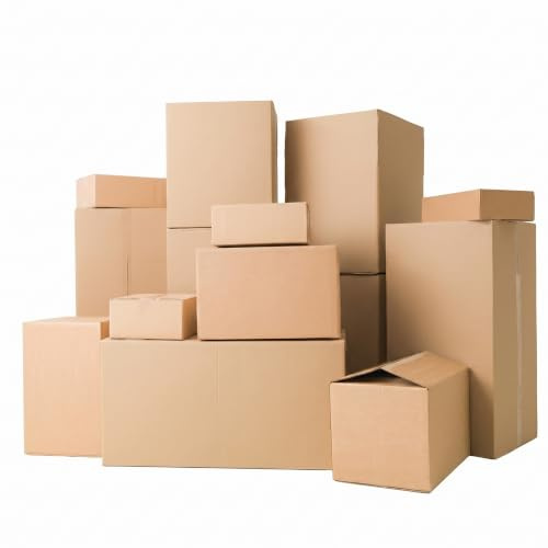 Tezraftaar® 2 x Double Wall Cardboard Box 76cm x 50cm x 50cm Heavy Duty Brown Shipping Moving Box Strong Corrugated Packing Box for Storage Parcel Postage House Removal 30 x 20 x 20
