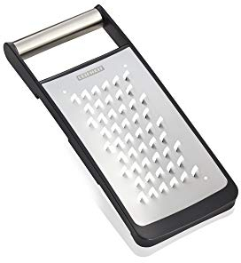 Leifheit Microcut Gemüsereibe grob, Microcut steht für extra scharfe und langlebige Klingen, aus rostfreiem Edelstahl, spülmaschinengeeignet, Küchenraspel, Gemüseschneider, raspeln und hobeln, Reibe