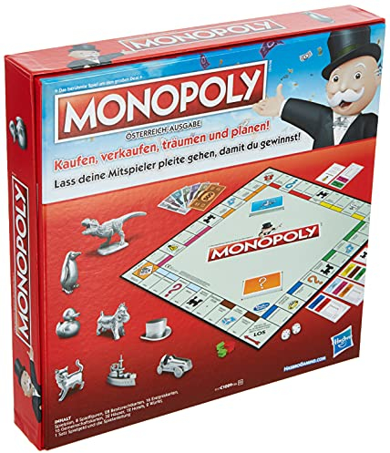 Monopoly Hasbro Gaming C1009156 Classic österreichische Version Familienspiel