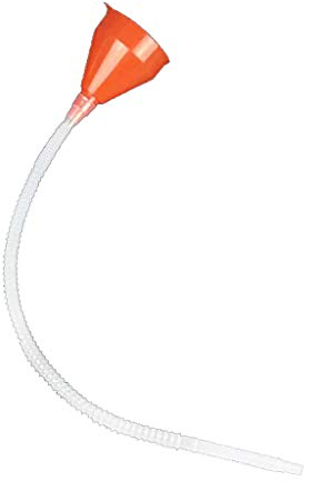Xuniu Entonnoir de remplissage en plastique orange pour voiture, moto et machine de ferme
