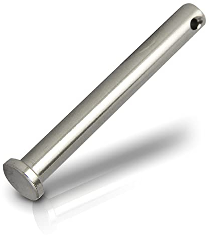 PROTECH 1 Stück Steckbolzen 6x54mm Edelstahl V4A rostfreier A4 Bolzen Splintbolzen Stecksplint Sicherungsbolzen Bolzen mit Kopf und Splintloch