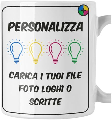 bubbleshirt Tazza Personalizzata con Foto Logo Scritta Frasi Mug in ceramica 11 Oz