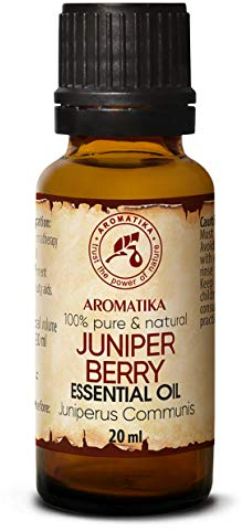 Ätherisches Wacholderbeerenöl 20 ml - Juniperus Communis - Raumduft - Nadelaroma - Gut für Luftbefeuchter - Aromatherapie - Duftlampe - Diffuser - Raumbeduftung - Entspannung - Stimmung - Sauna & Bad