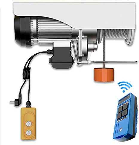 WUK Polipasto eléctrico, Cable de cabrestante eléctrico 600 W Control Remoto inalámbrico Tienda en casa Polipasto eléctrico Mini polipasto eléctrico Longitud del Cable 12/20/30 m