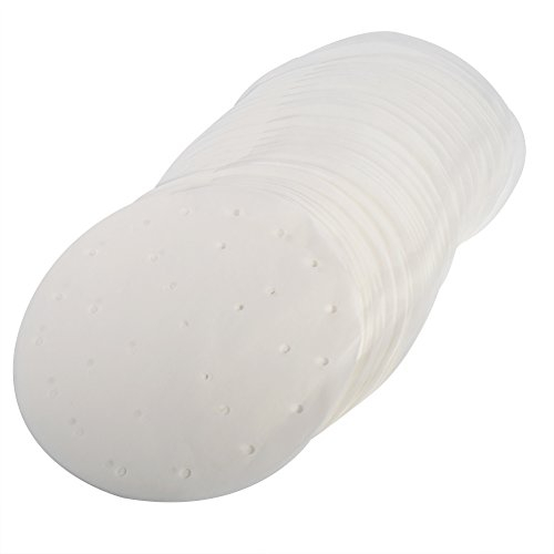 Dim Sum-Papier, wasserdichtes, umweltfreundliches Antihaft-Dampfgarerpapier 3 Größen Dampfgarerpapier 50 Stück für Bambusdampfer für die Küche(10 inches)