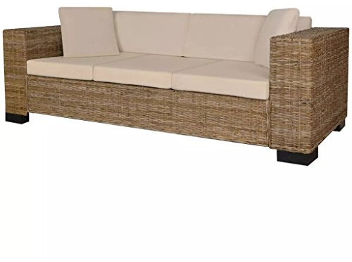 ZEYUAN 8-TLG. 3-Sitzer Sofa Set, Couch für Wohnzimmer, für Wohnungen, Couch Mit, Loungesofa, Sofas & Couches, Relaxsofa, Echt Rattan